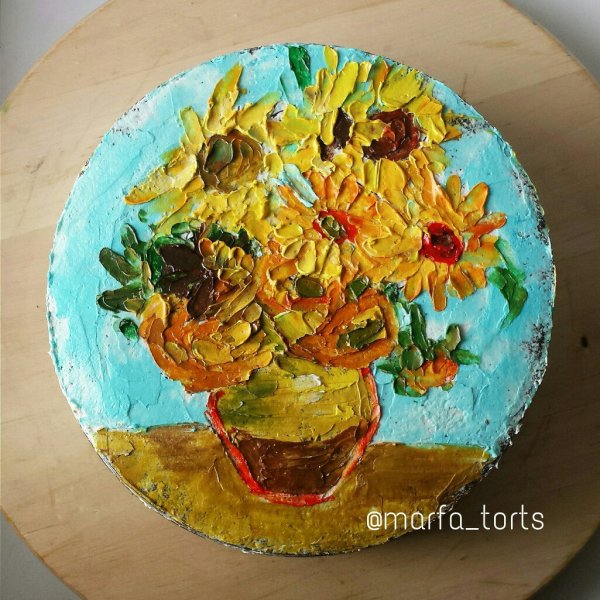 Торт Ван Гог Подсолнухи