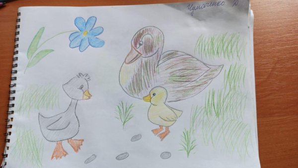 Иллюстрация к сказке Гадкий утенок 2 класс