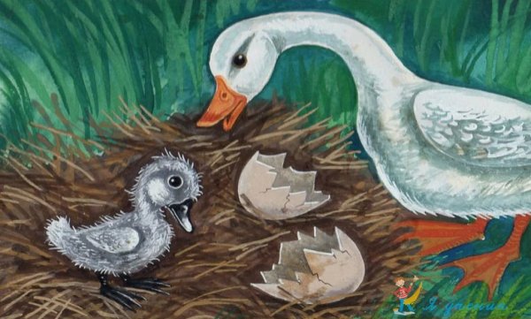 Гадкий утенок карандашом