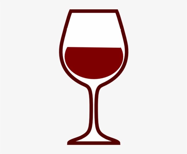 Бокал вина вектор
