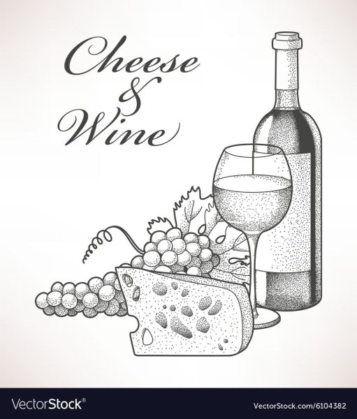 Рисунок для выжигания вино