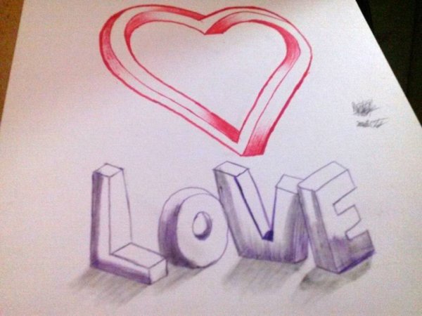 Как красиво написать Love