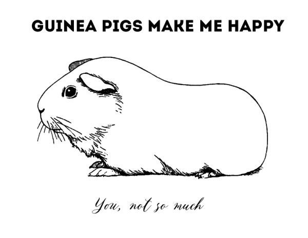 Раскраска морская Свинка