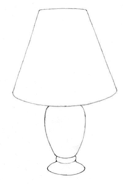 Настольная лампа карандашом