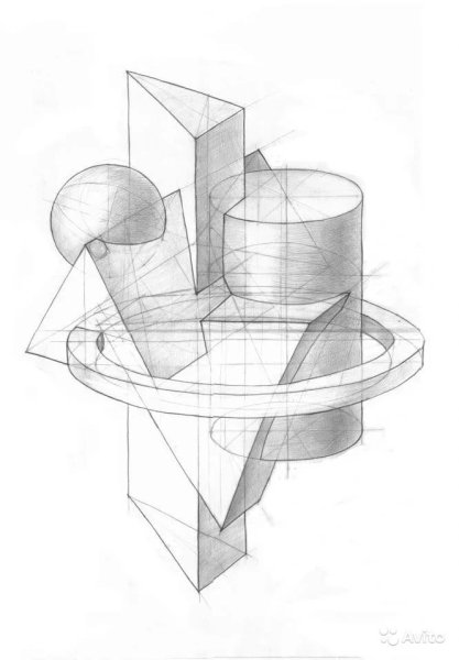 Натюрморт из геометрических тел