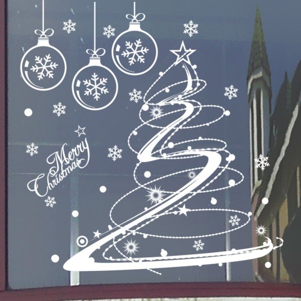 Роспись окон на НГ