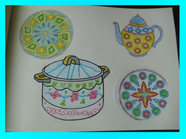 Замкнутый орнамент в круге