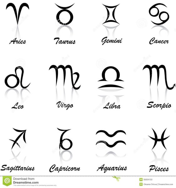Знаки зодиака черно белые детские
