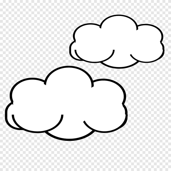 Облако раскраска