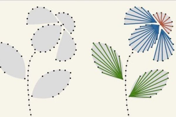 Схемы для изонити с цифрами для детей