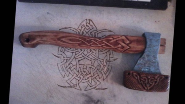 Трафареты для гравировки на топоре