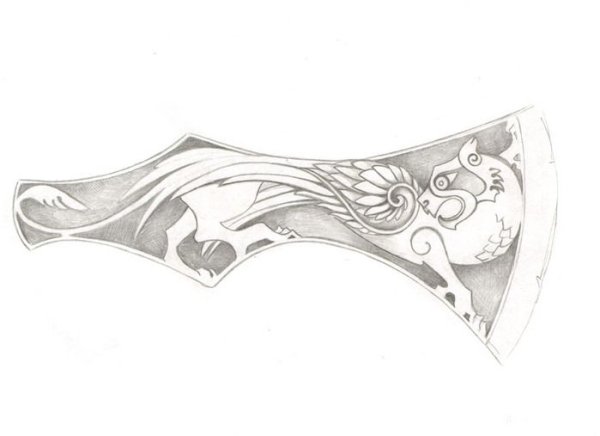 Трафареты для гравировки на топоре