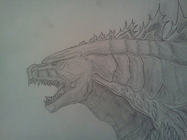 Годзилла для срисовки