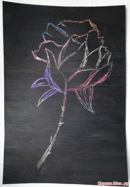 Гравюра в технике граттаж