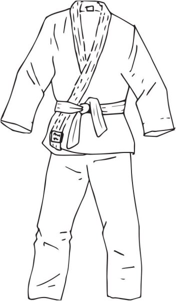 Кимоно нарисовать