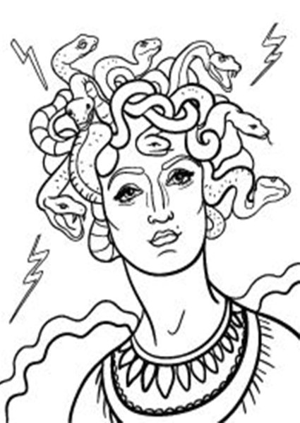 Медуза Горгона древняя Греция рисунок