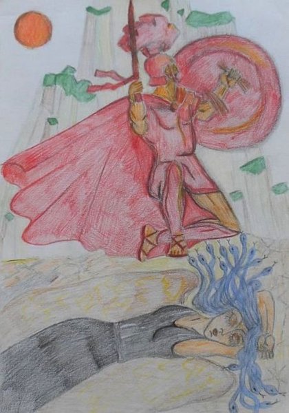 Храбрый Персей и медуза Горгона