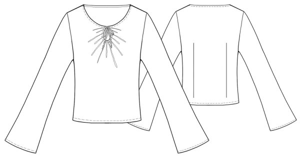 Технический эскиз свитера