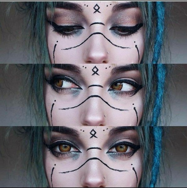 Необычный макияж аниме
