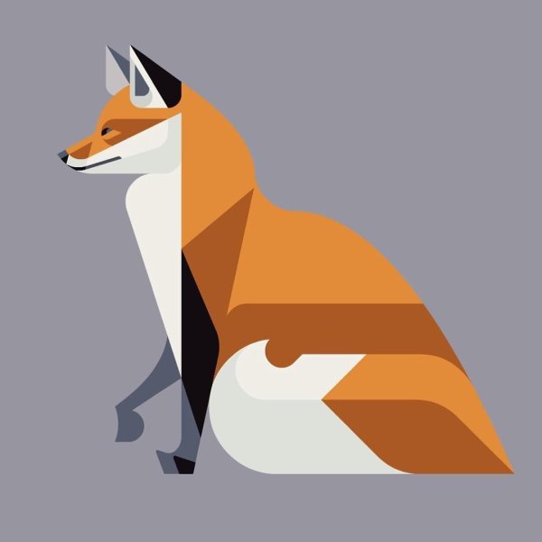 Стилизованная лиса