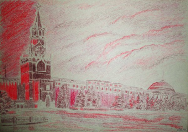 Кремль для рисования детям