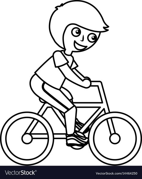 Ride a Bike раскраска