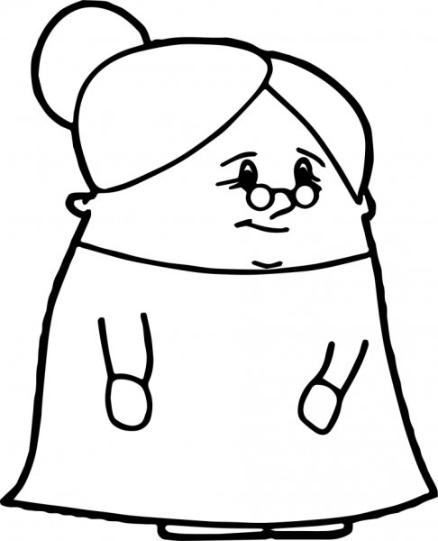 Дедушка рисунок