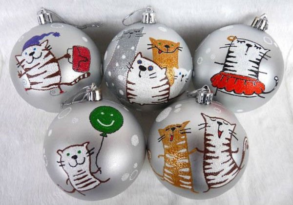 Разукрашки новогодней елочной игрушки