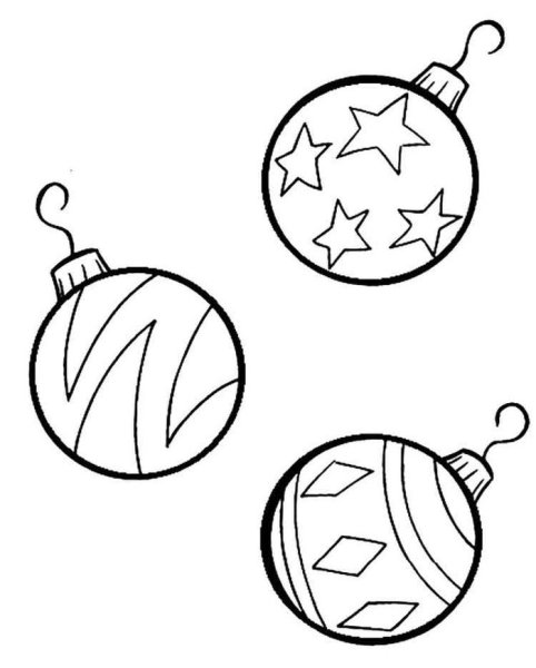 Новогодние игрушки рисунки