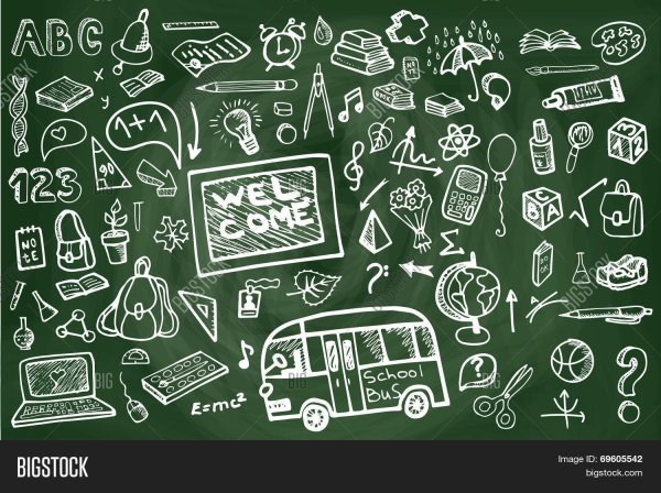 Школьная доска цветы