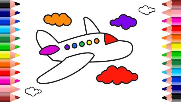 Рисование самолет