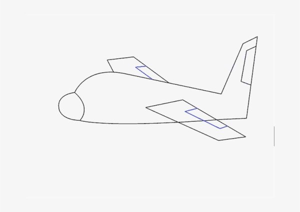 Крутой самолет карандашом