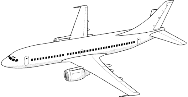 Раскраска самолет Боинг 737