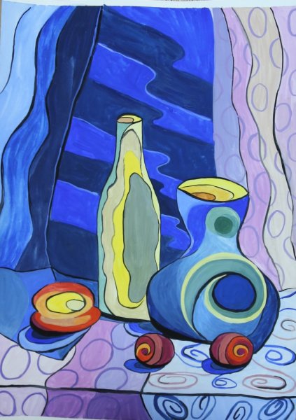 Декоративный натюрморт Графика