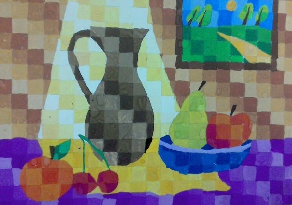 Графическая композиция натюрморт