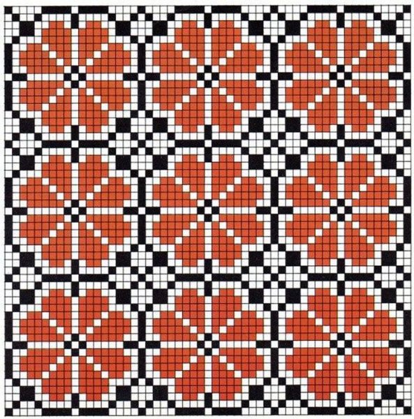 Узоры из прямых линий