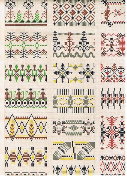 Жаккардовый узор для ковра