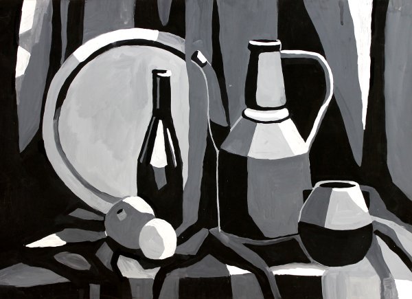 Декоративная живопись фрукты