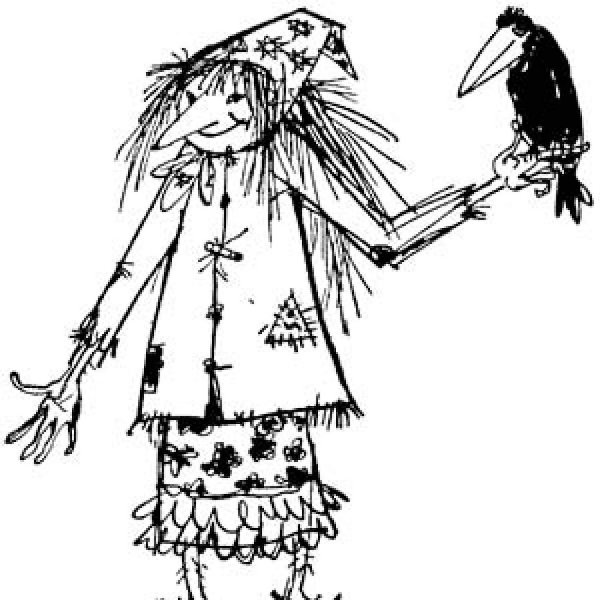 Рисование бабы яги на метле