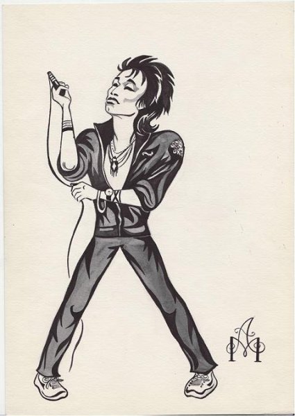 Виктор Цой шарж