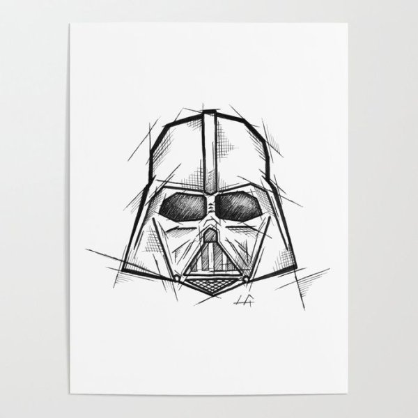 Дарт Вейдер тату эскиз