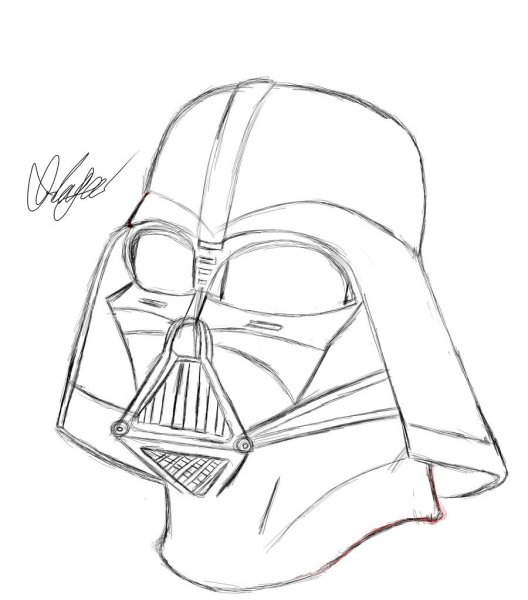 Контур шлема Дарта Вейдера