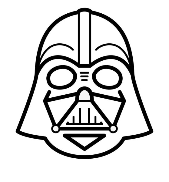 Раскраска Star Wars Дарт Вейдер