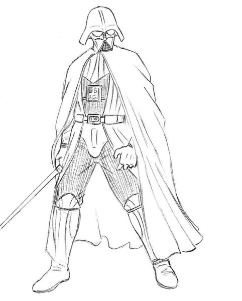 Раскраски Звёздные войны Дарт Вейдер шлем