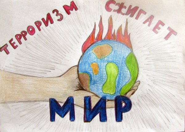 Рисунок на тему нет терроризму