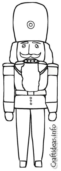 Щелкунчик поэтапное рисование