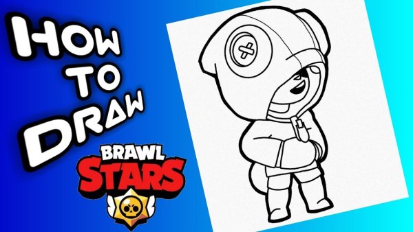 Срисовывать Леона из Brawl Stars
