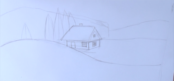 Рисунки на тему зима легкие