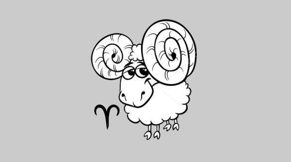 Овен рисунок карандашом