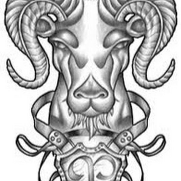 Тату Овен для мужчин эскизы